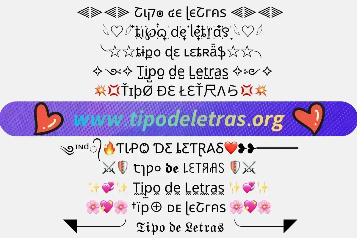 tipos-de-letras, conversor-de-letras